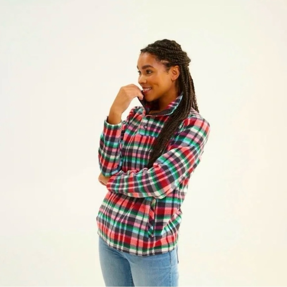 Vera Bradley Plaid Sporty Fleece Pullover, Size 3xl
NWT